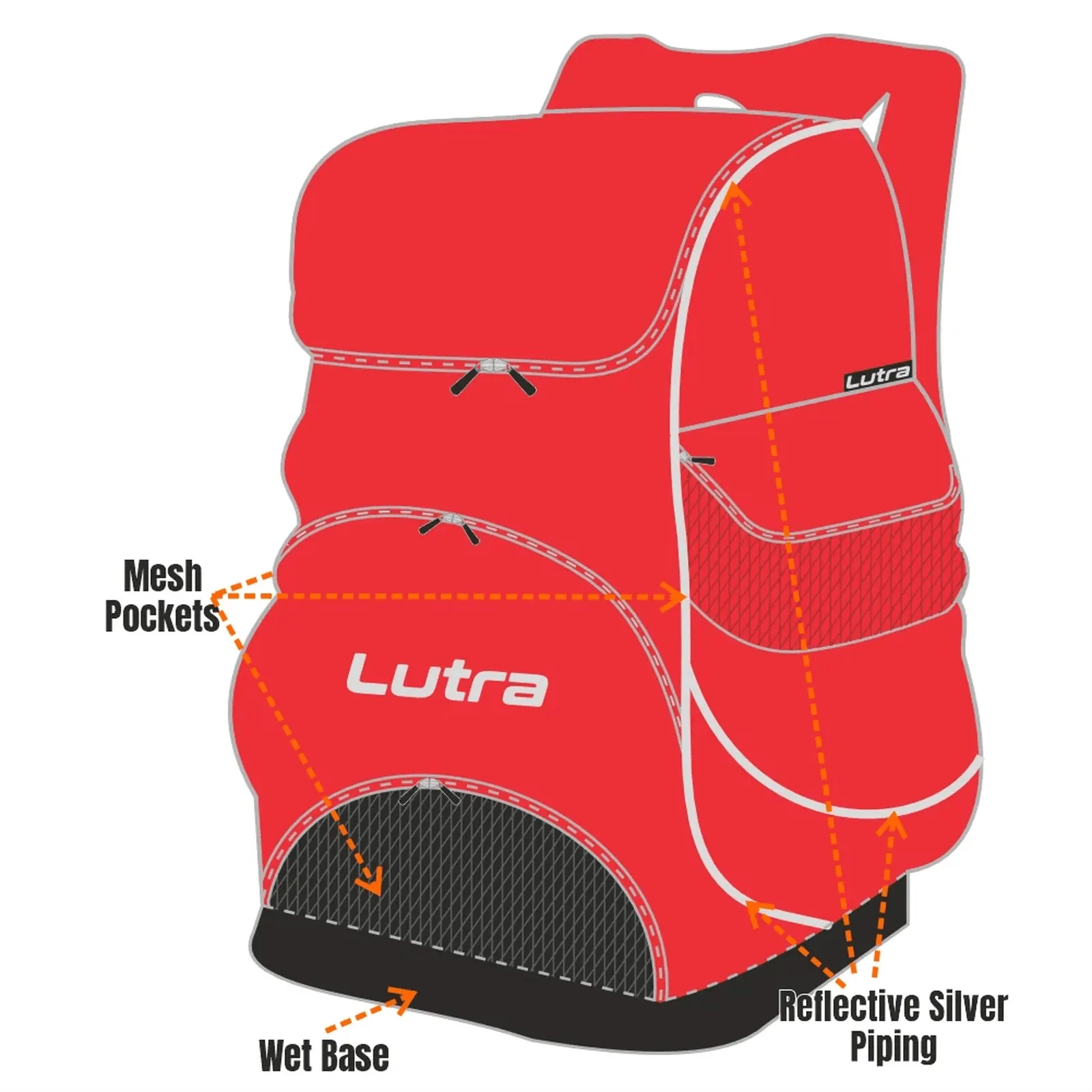 KKASC - Lutra Team Backpack 45 - Red