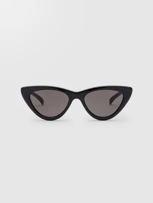 Knife Gloss Black Sunglasses (Gray Lens) - GRAY