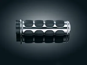 Kuryakyn 6205 Premium ISO Handlebar Grips for Dual Cable Throttle Control: 1982-2019 Harley-Davidson Motorcycles, Chrome, 1 Pair