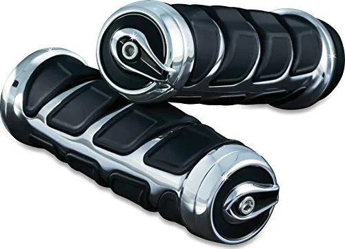 Kuryakyn 6367 Premium Kinetic Handlebar Grips: Universal Fit for Motorcycles with 7/8" Diameter Bars,