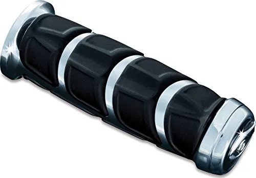 Kuryakyn 6372 Premium Kinetic Handlebar Grips: Universal Fit for Motorcycles with 1" Diameter Bars,  1 Pair