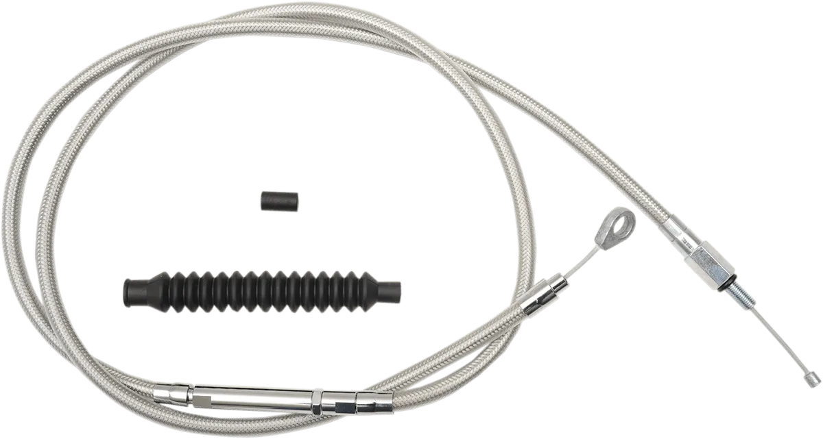LA Choppers LA-8220C16 Stainless Steel Clutch Line Kit - 15in.-17in. Ape Hangers