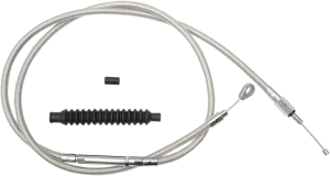 LA Choppers LA-8220C16 Stainless Steel Clutch Line Kit - 15in.-17in. Ape Hangers