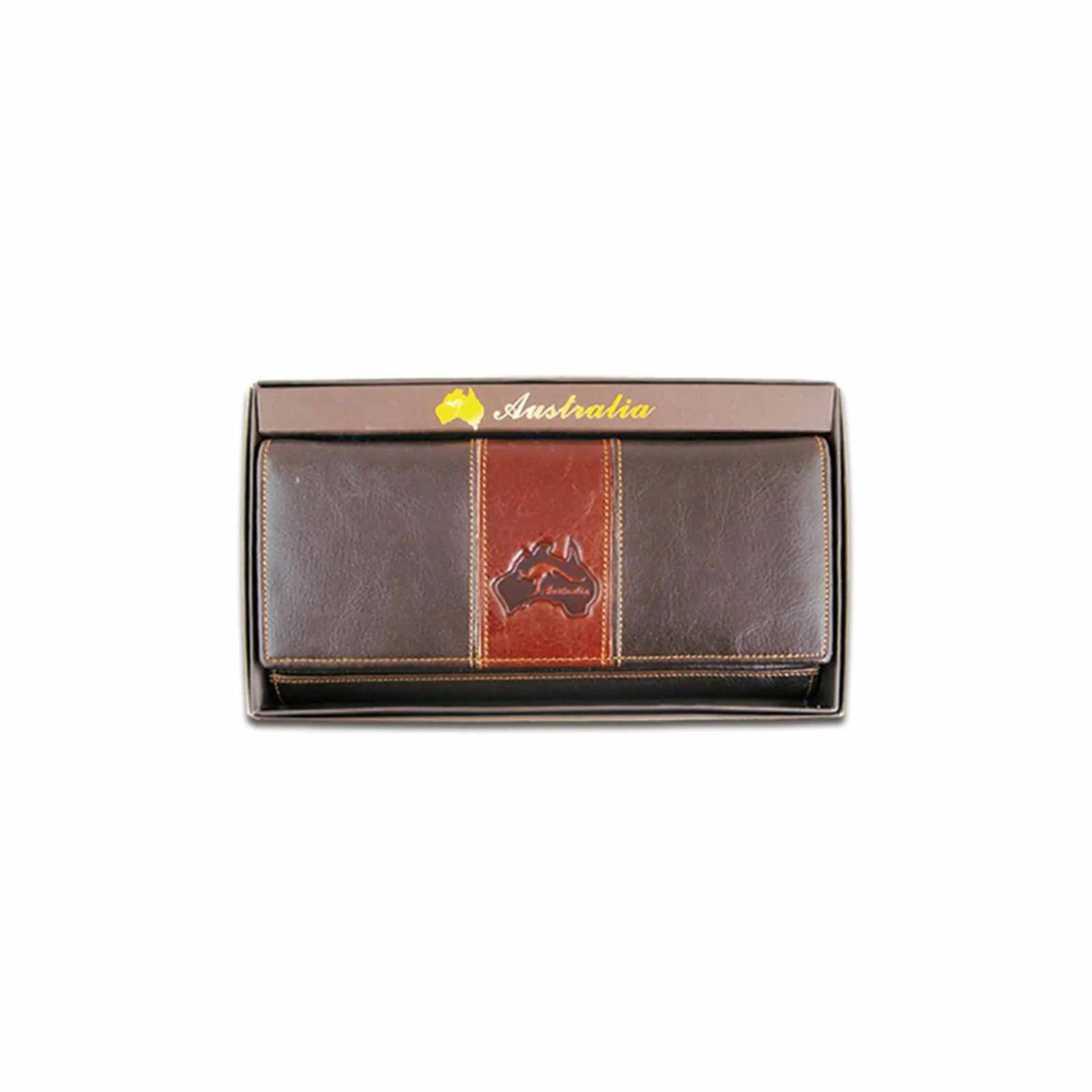 Ladies Wallet with Clip Embossed AUS Map