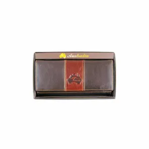 Ladies Wallet with Clip Embossed AUS Map