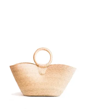 Large Wicker Tote - natural