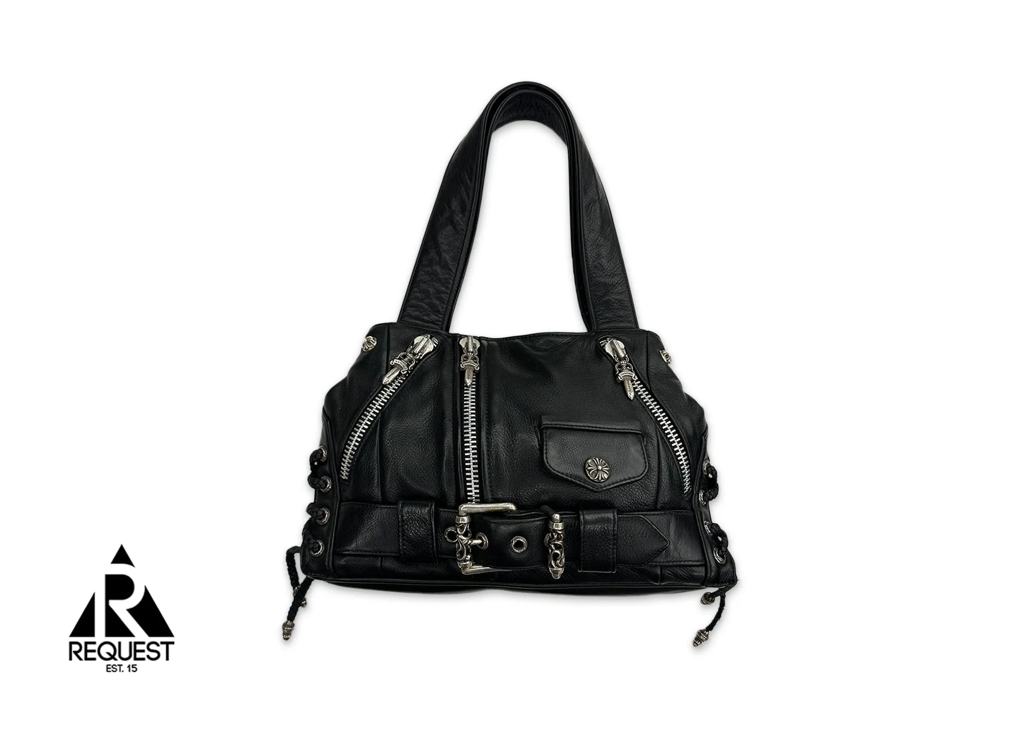 Leather JJ Dean Moto Shoulder Bag