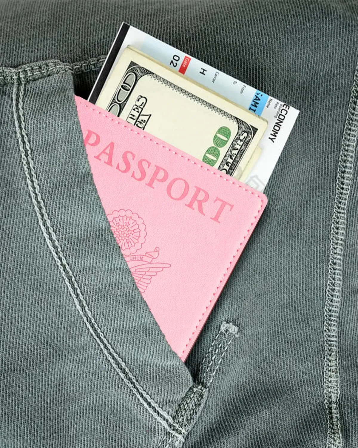 Leather Pink Passport Wallet International Travel Must Haves