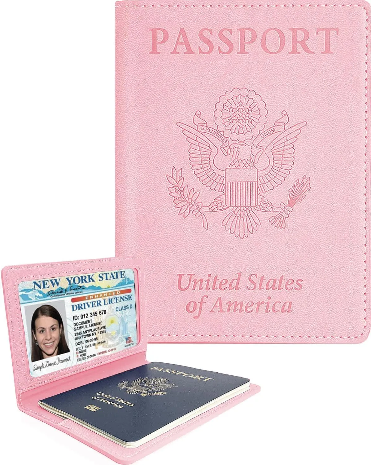 Leather Pink Passport Wallet International Travel Must Haves