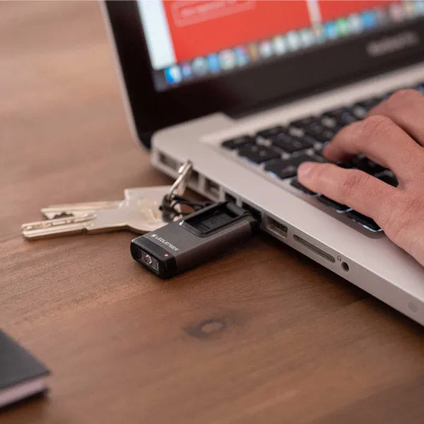 Led Lenser K6R 4GB USB Flash Drive Rechargeable Keyring Light