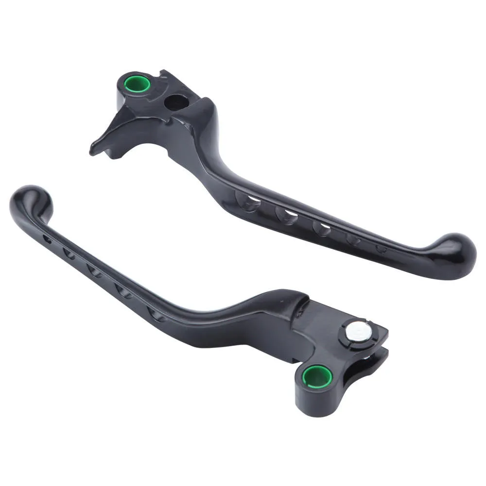 Lever Set Drilled Sportster 96-03 / Big Twin 96-06 - Black