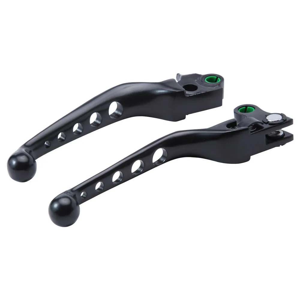 Lever Set Drilled Sportster 96-03 / Big Twin 96-06 - Black