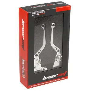 Lextek CNC Brake & Clutch Lever Set F-35 / S-14 Short Silver