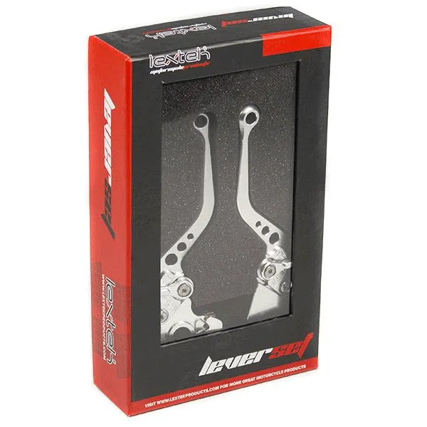 Lextek CNC Brake & Clutch Lever Set F-35 / S-14 Short Silver