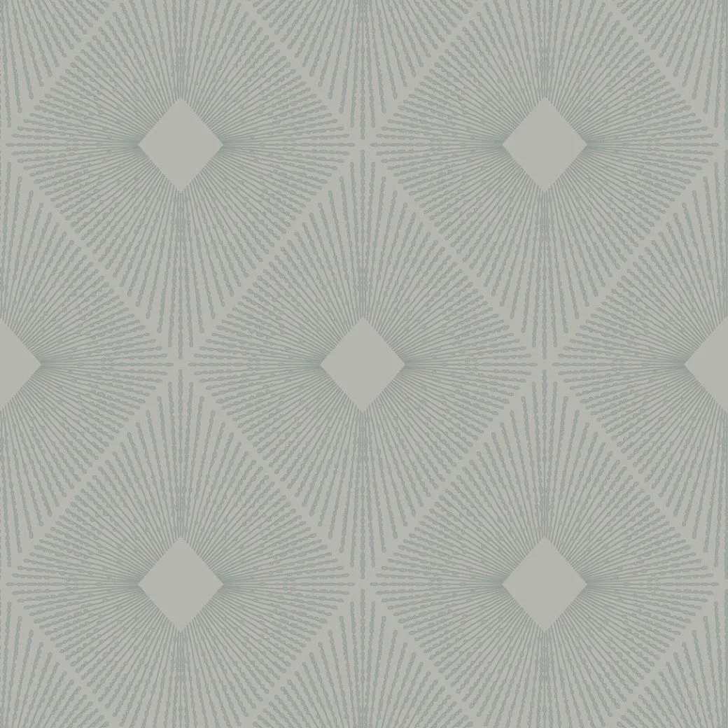 Light Grey & Silver Harlowe Wallpaper (57 SqFt)