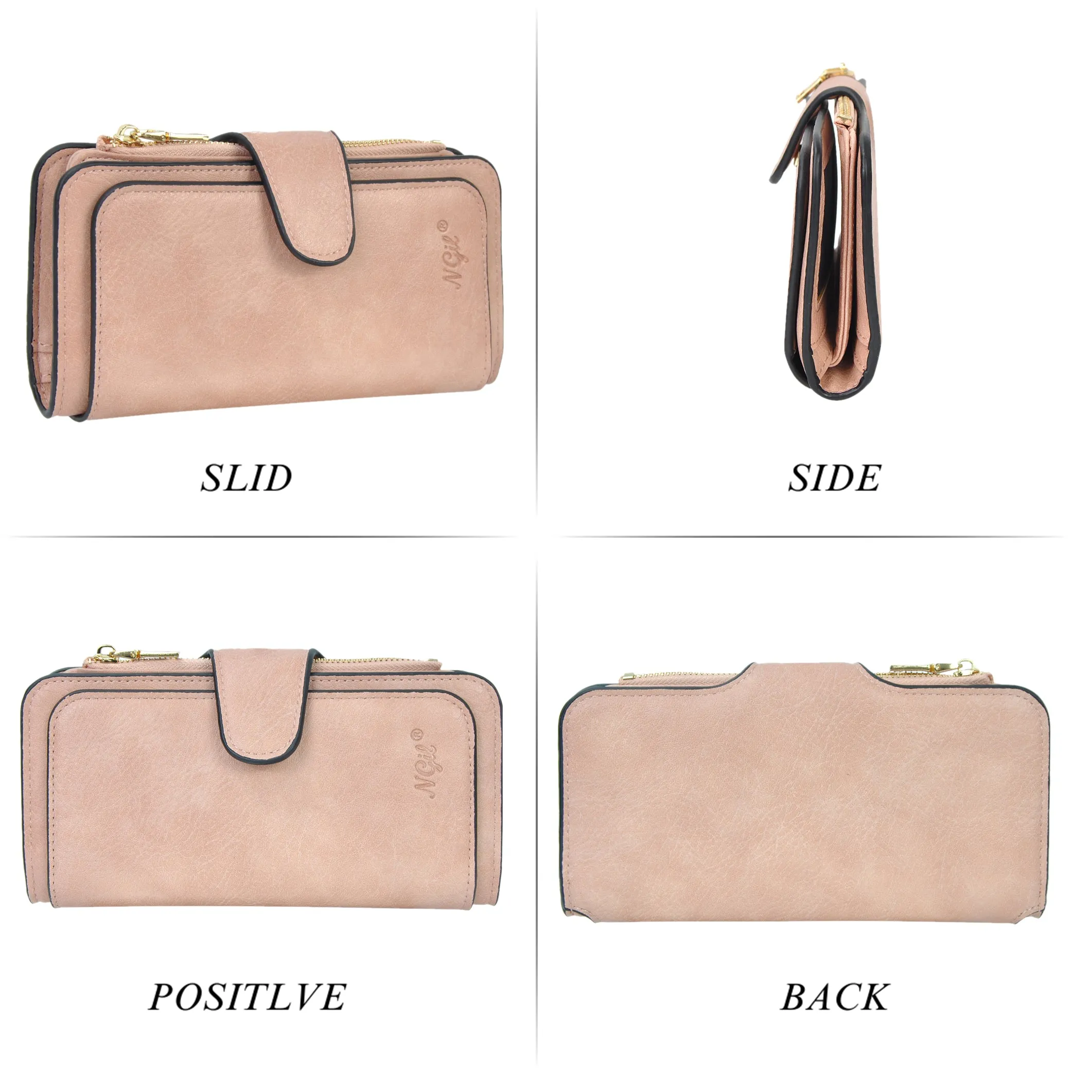 Light Pink NGIL Trifold Wallet