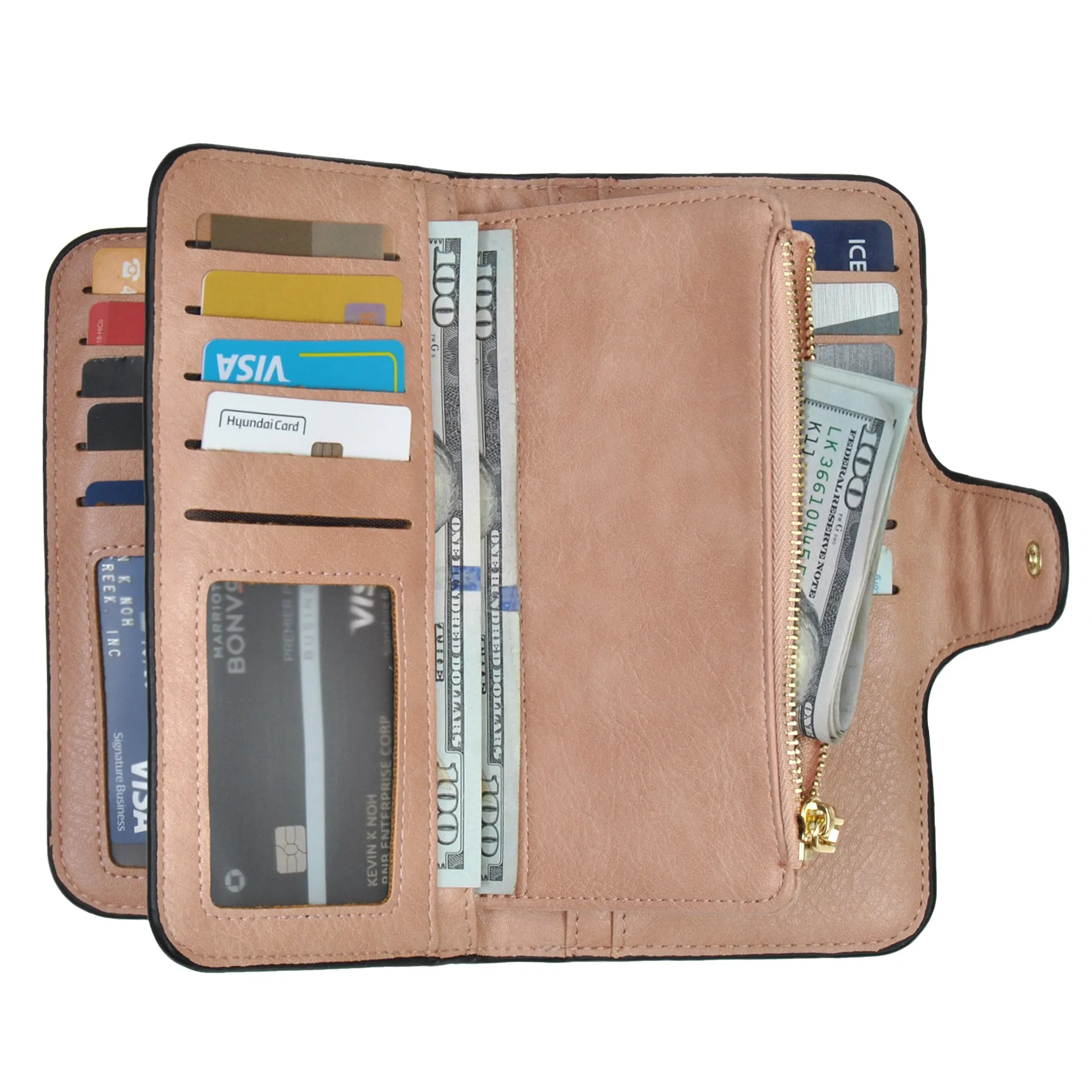Light Pink NGIL Trifold Wallet