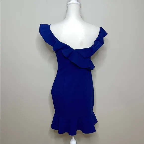 Likely Elegant Blue Off-Shoulder Dress Size 8