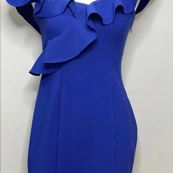 Likely Elegant Blue Off-Shoulder Dress Size 8