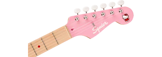 Limited Edition Hello Kitty® Stratocaster® with Gig Bag, Maple Fingerboard, Pink