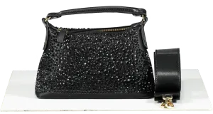 liu-jo Black Micro Hobo Bag With Gemstones