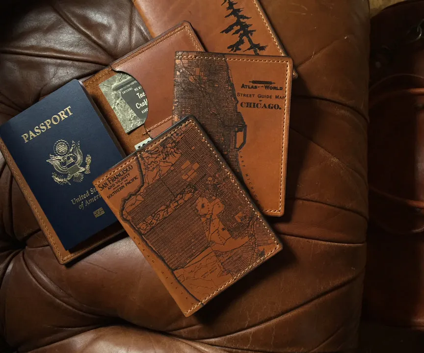 London Map Passport Wallet