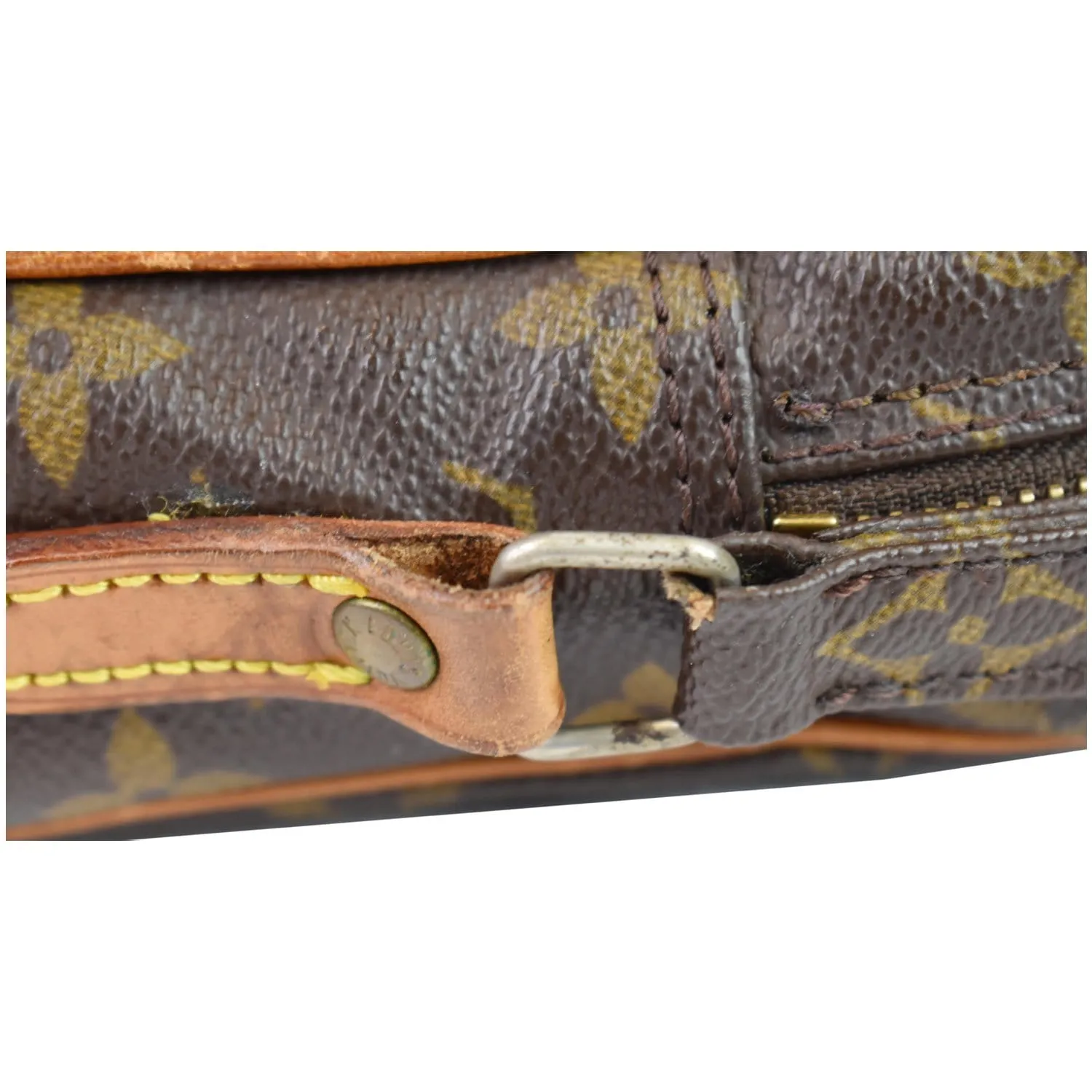 LOUIS VUITTON Amazone Monogram Canvas Shoulder Bag Brown