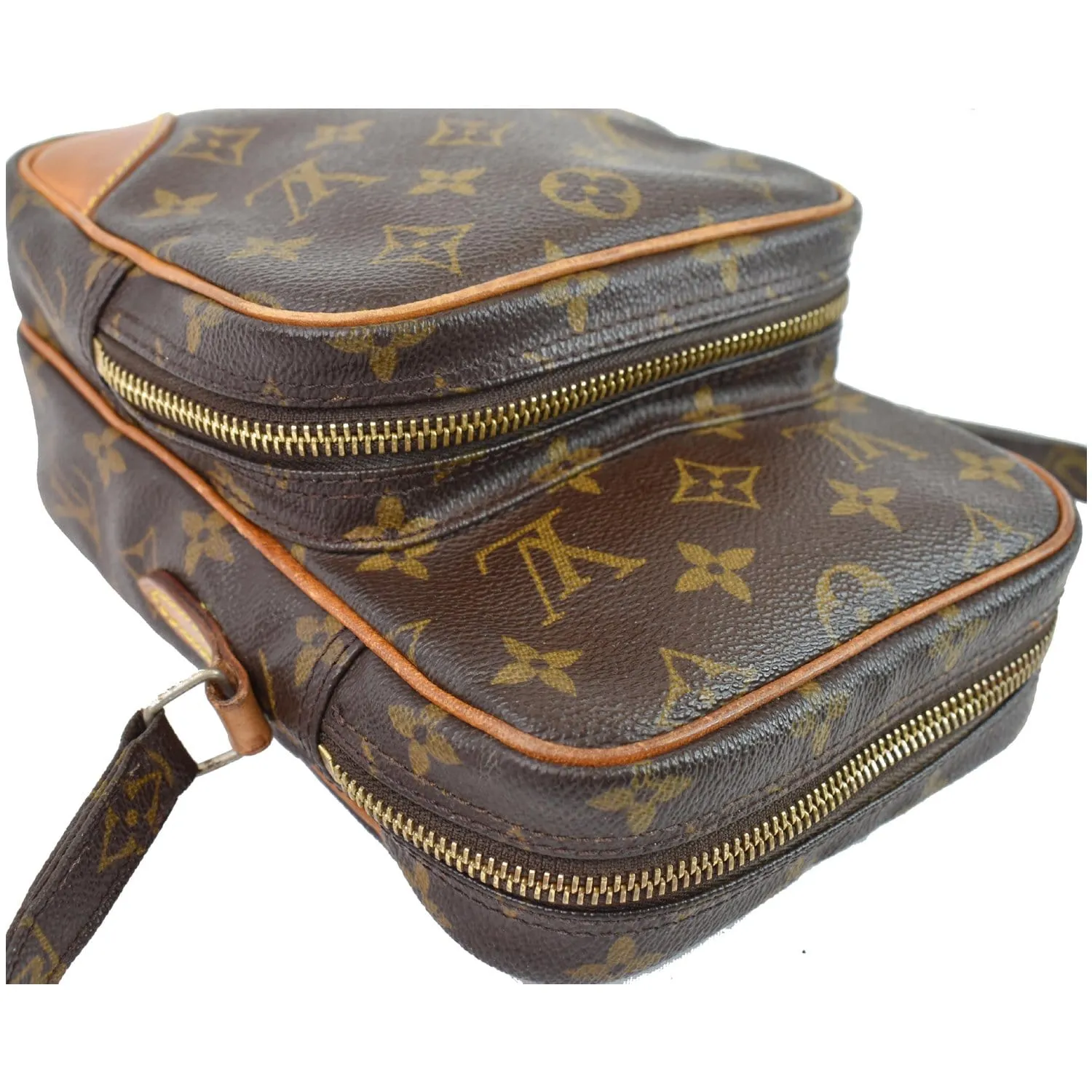 LOUIS VUITTON Amazone Monogram Canvas Shoulder Bag Brown