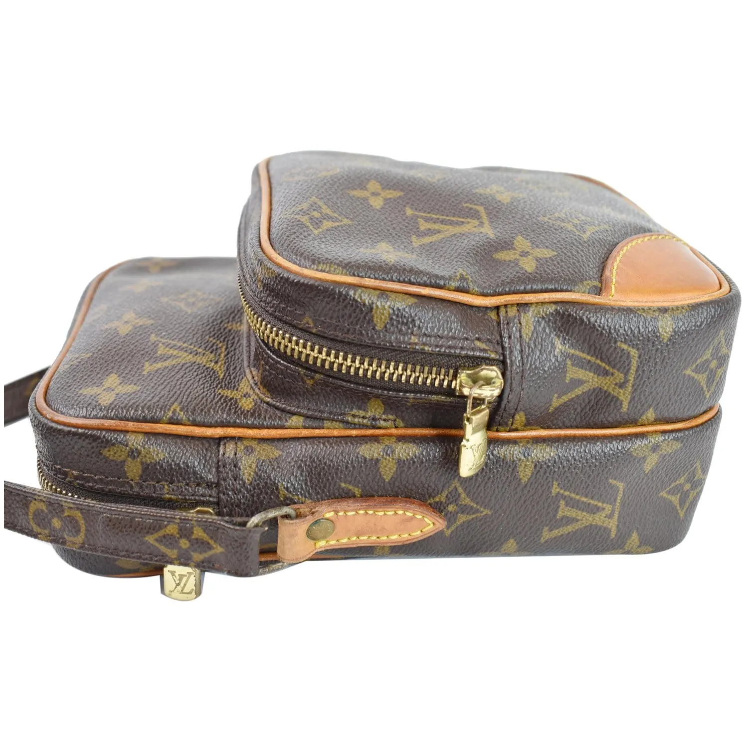 LOUIS VUITTON Amazone Monogram Canvas Shoulder Bag Brown