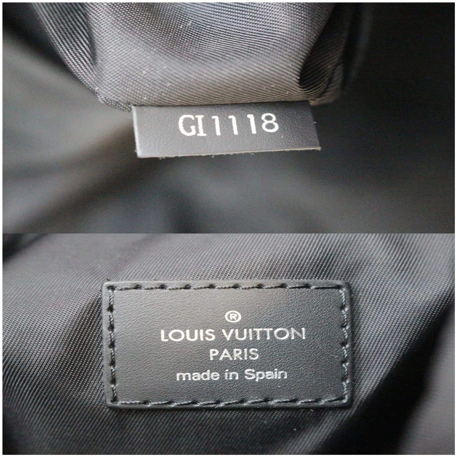 LOUIS VUITTON Cabas Light Monogram Eclipse Canvas Shoulder Bag Black