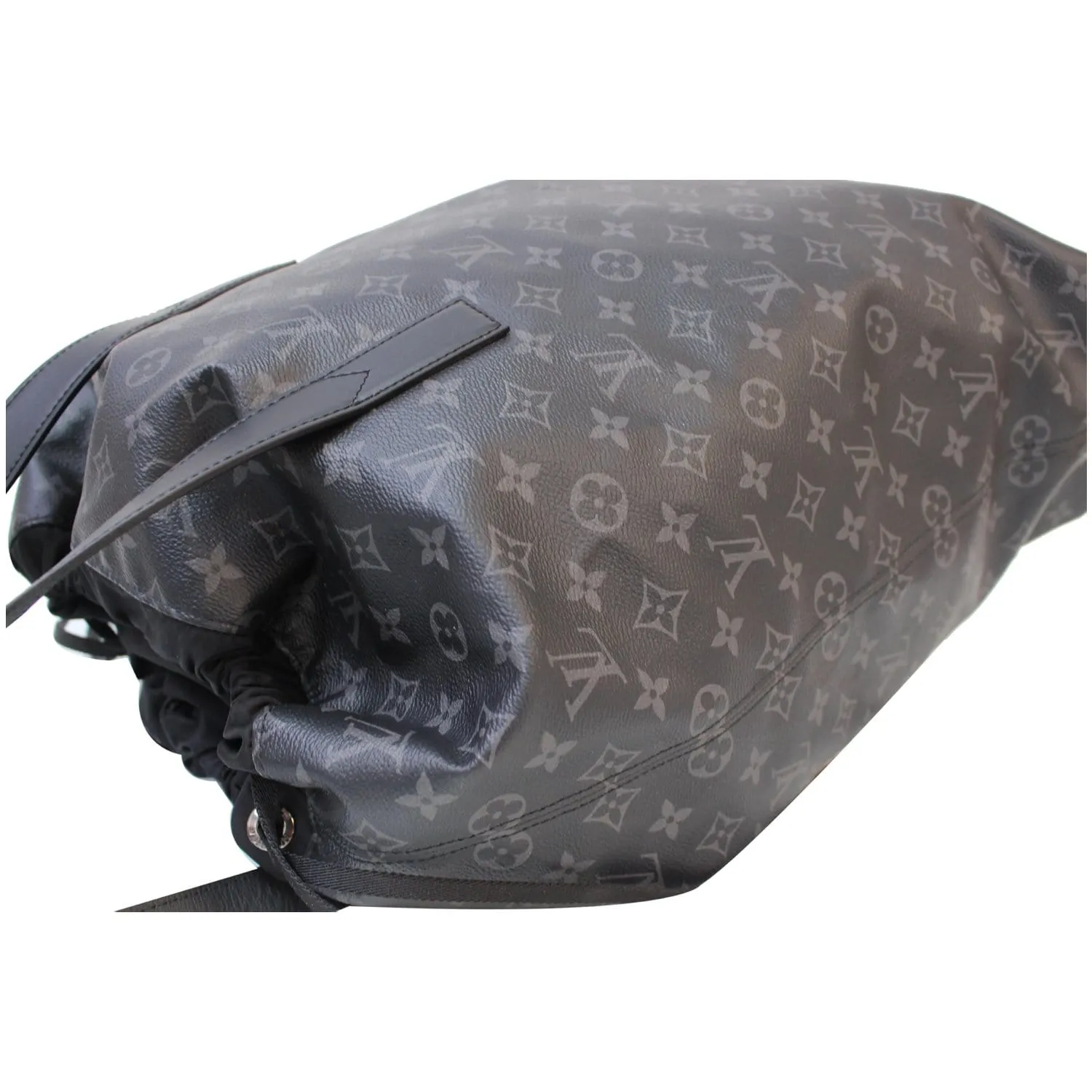 LOUIS VUITTON Cabas Light Monogram Eclipse Canvas Shoulder Bag Black