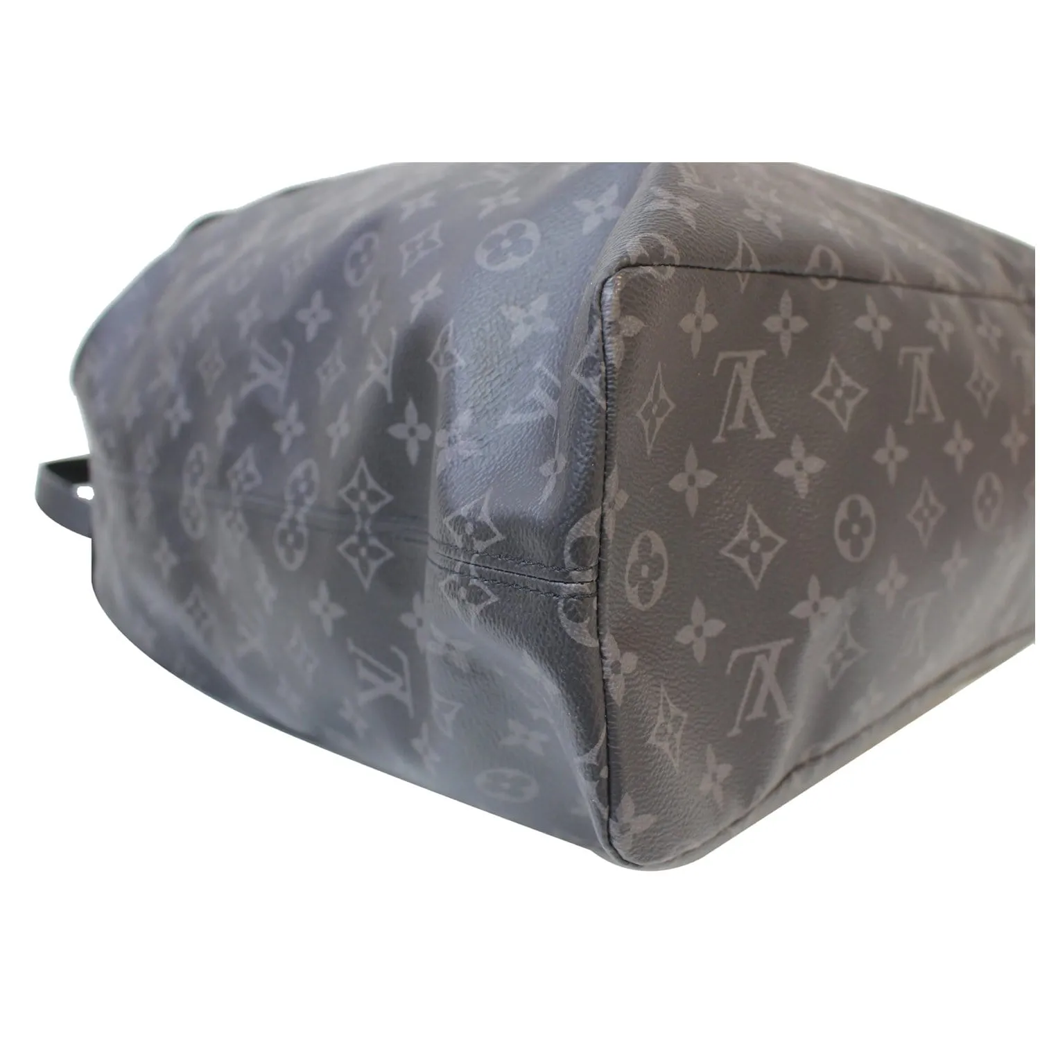 LOUIS VUITTON Cabas Light Monogram Eclipse Canvas Shoulder Bag Black