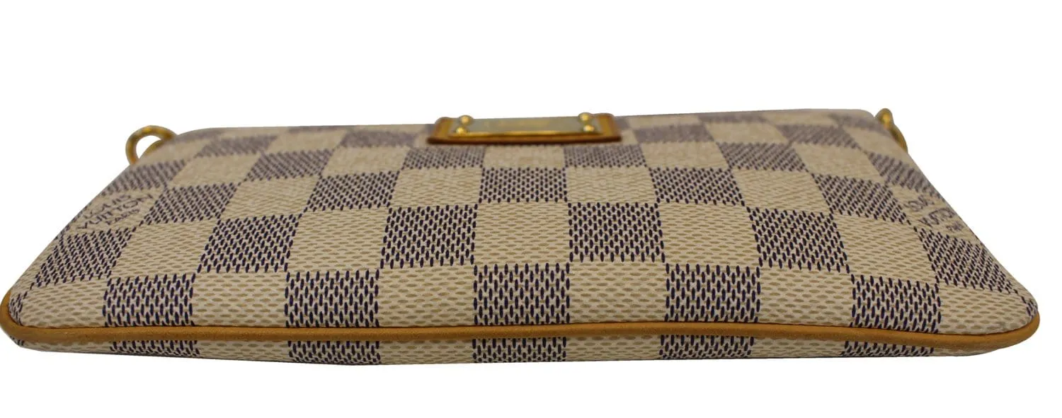 LOUIS VUITTON Damier Azur Pochette Milla MM Clutch Pouch