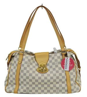 LOUIS VUITTON Damier Azur Stresa GM Tote Shoulder Bag