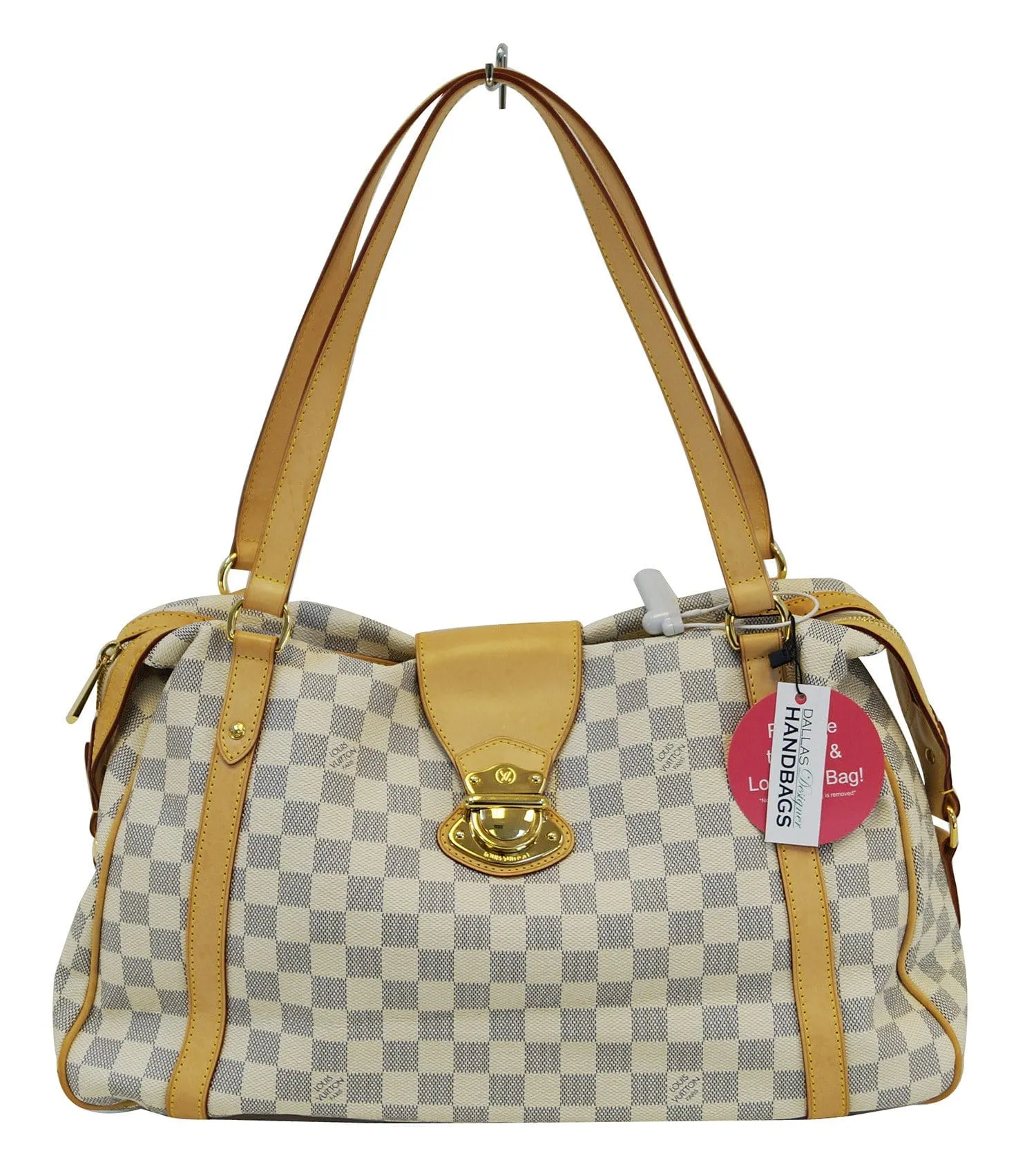 LOUIS VUITTON Damier Azur Stresa GM Tote Shoulder Bag