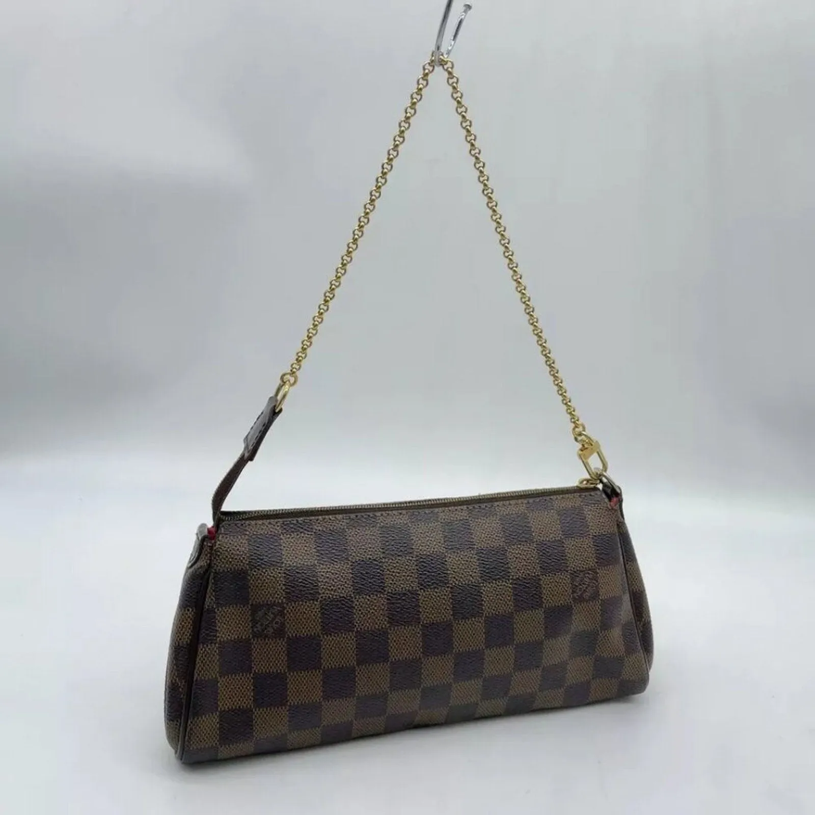 Louis Vuitton Damier Ebene Eva Shoulder Bag W/box