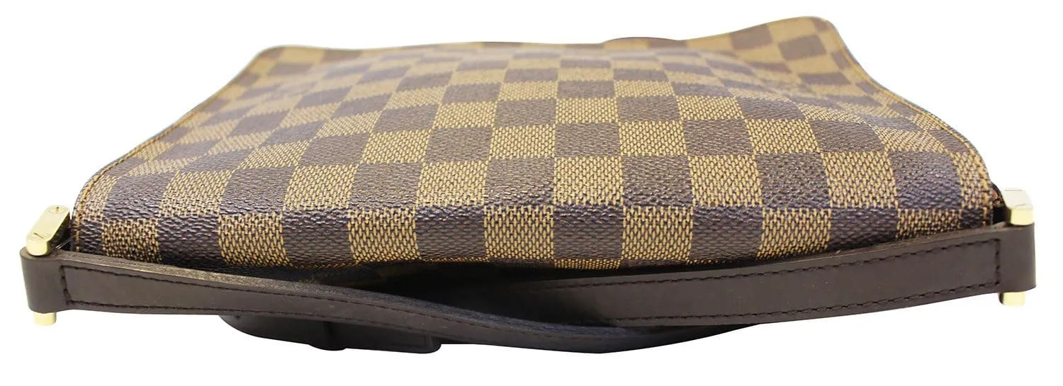 LOUIS VUITTON Damier Ebene Musette Tango Shoulder Bag