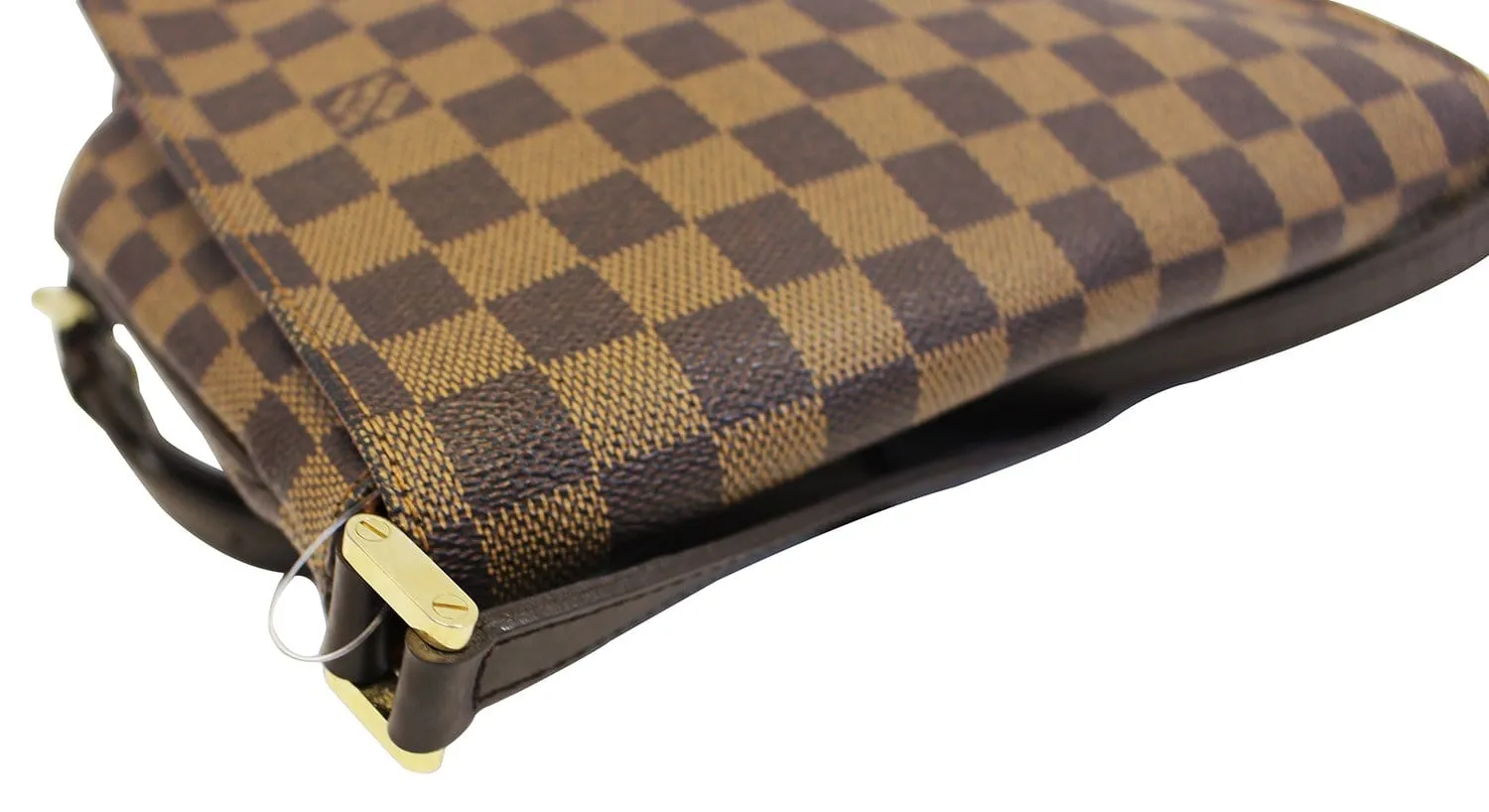 LOUIS VUITTON Damier Ebene Musette Tango Shoulder Bag