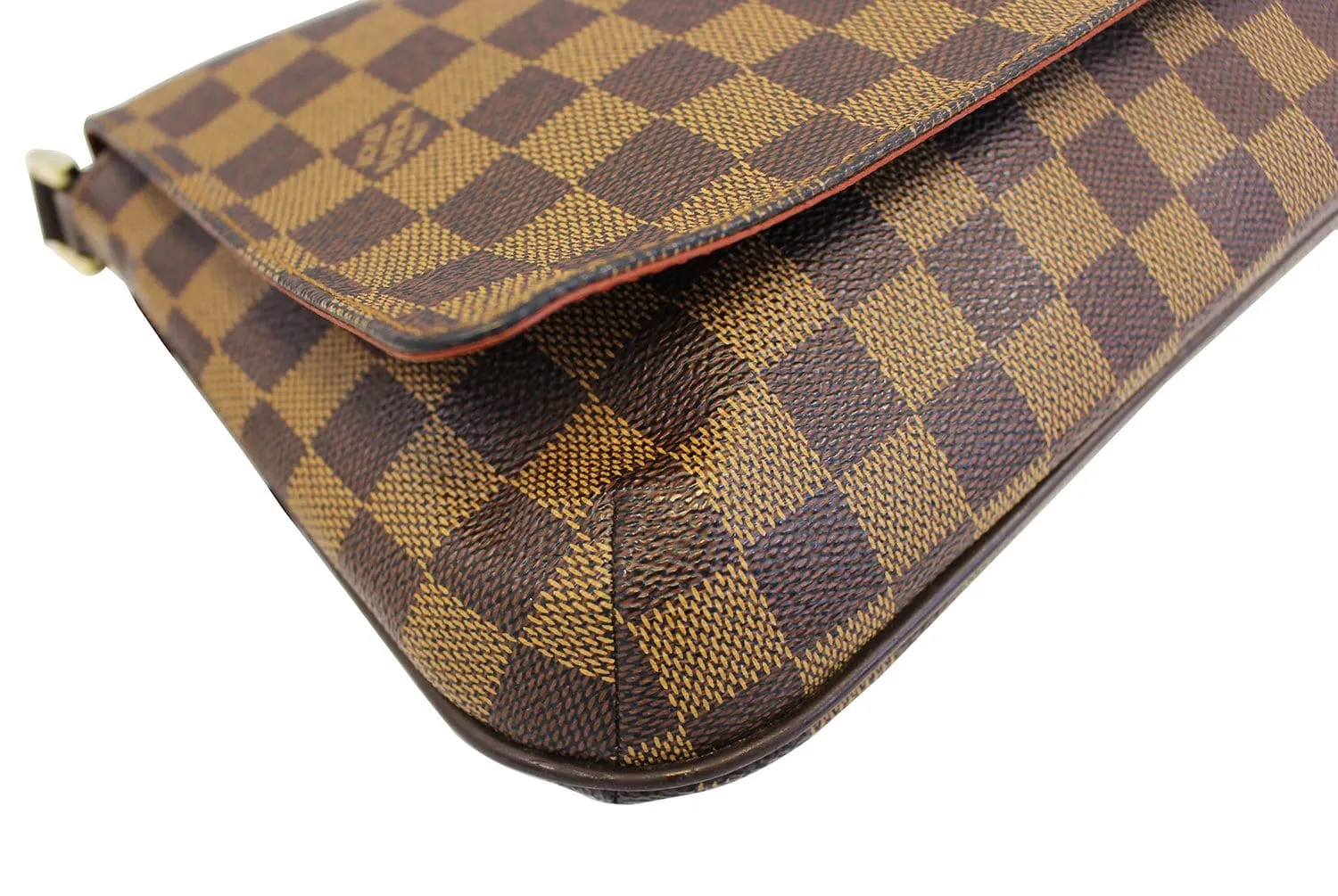 LOUIS VUITTON Damier Ebene Musette Tango Shoulder Bag
