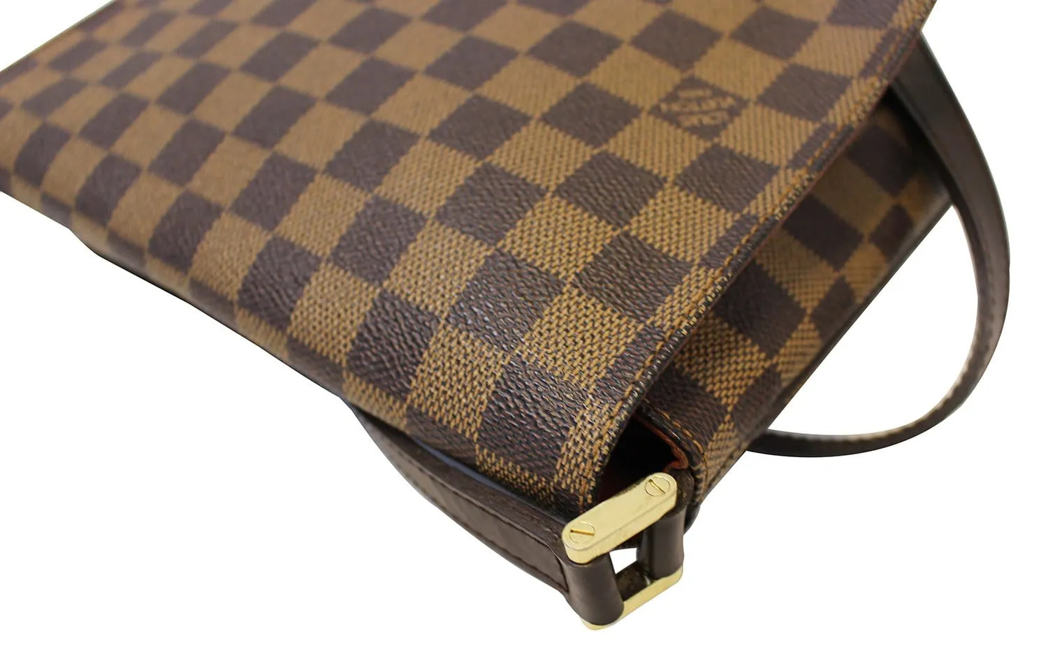 LOUIS VUITTON Damier Ebene Musette Tango Shoulder Bag