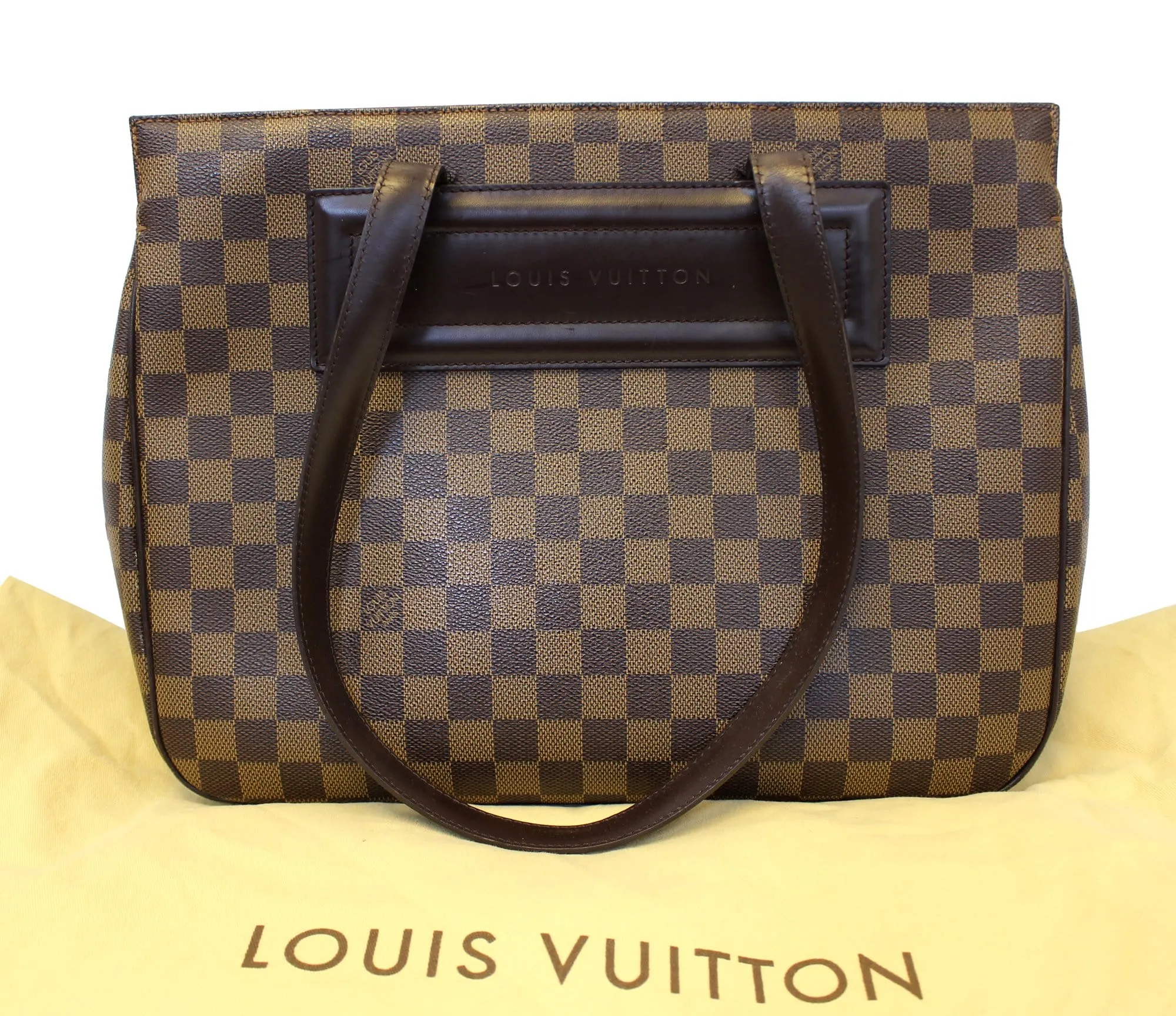 LOUIS VUITTON Damier Ebene Parioli PM Shoulder Tote Bag