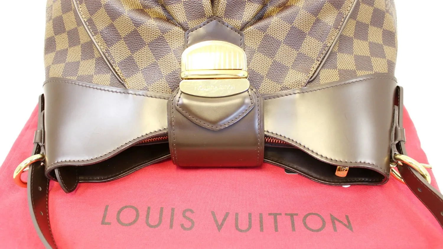 LOUIS VUITTON Damier Ebene Sistina MM Shoulder Bag