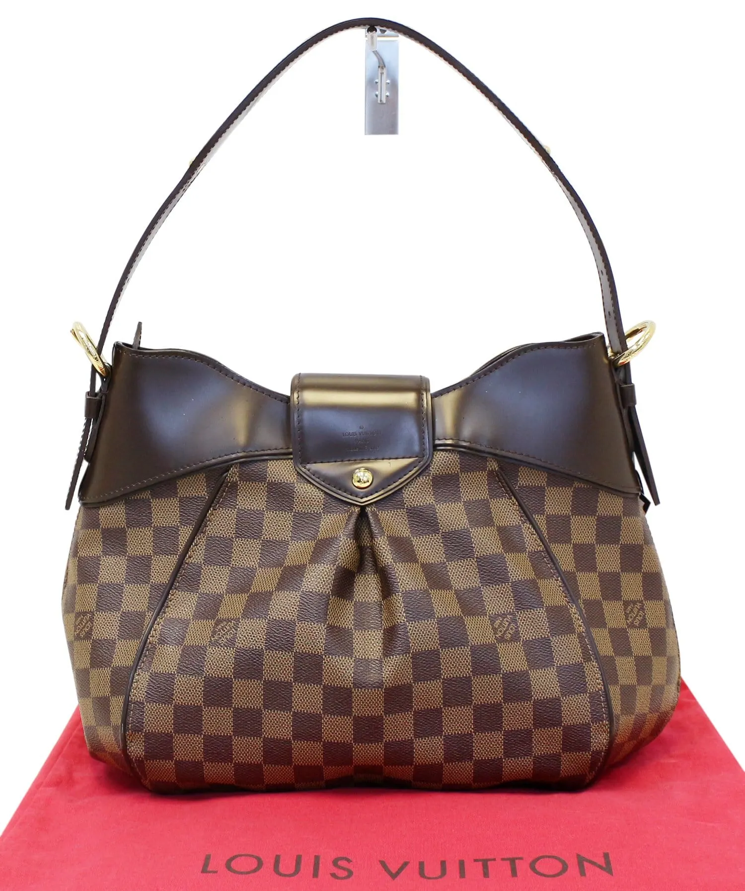 LOUIS VUITTON Damier Ebene Sistina MM Shoulder Bag