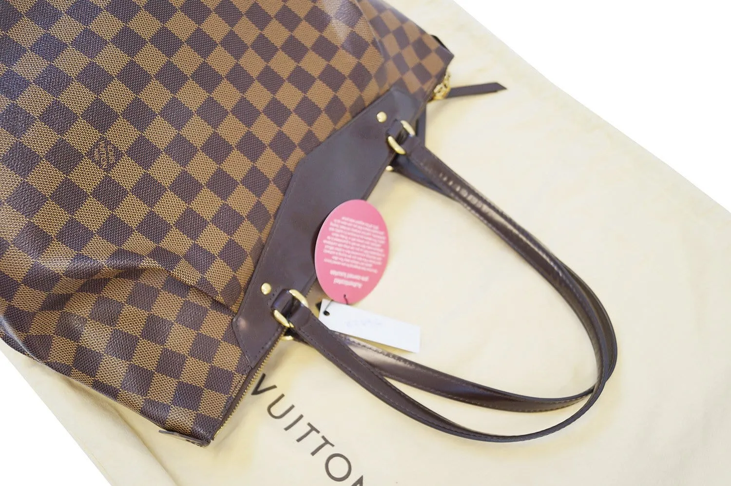 LOUIS VUITTON Damier Ebene Westminster GM Shoulder Handbag