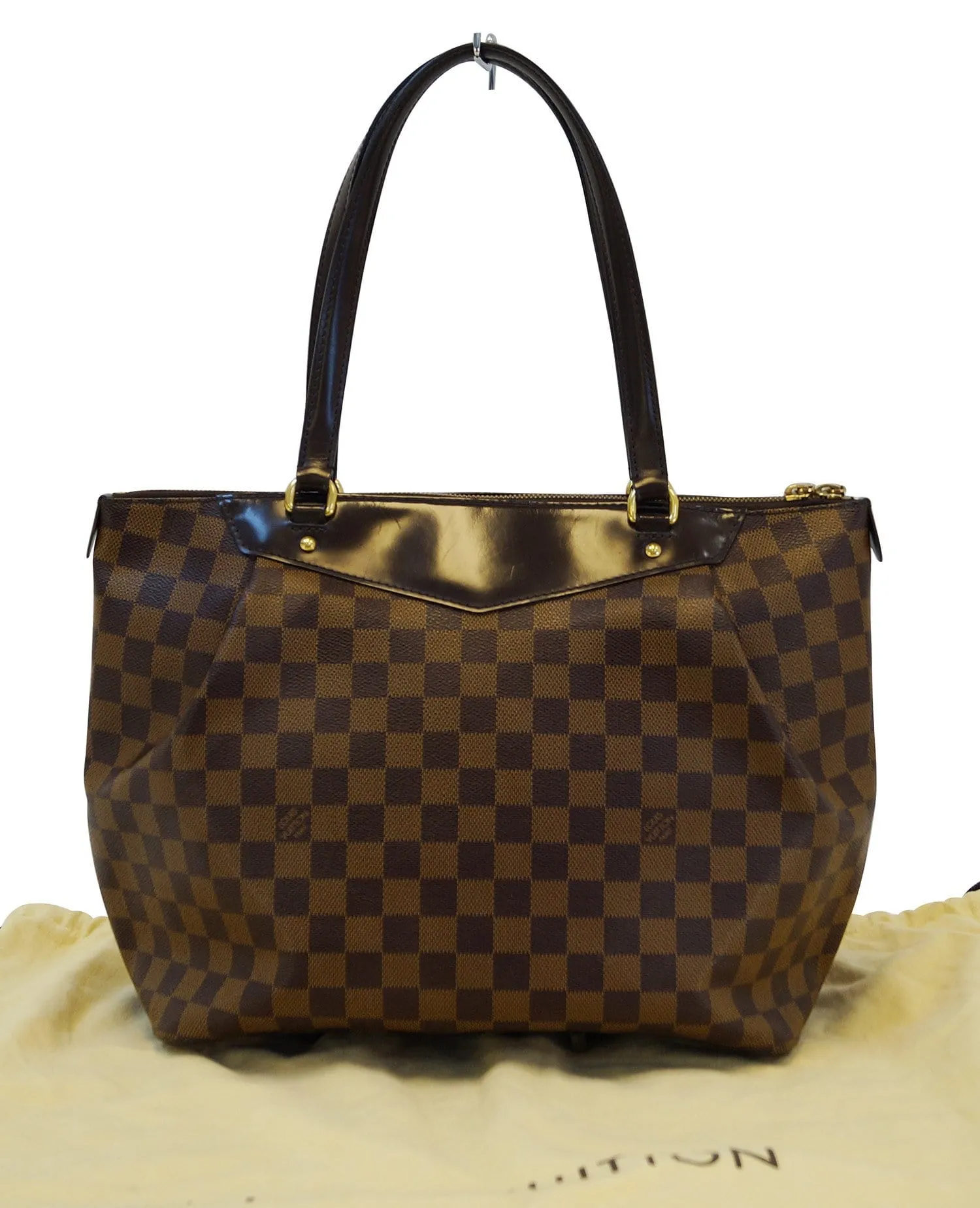 LOUIS VUITTON Damier Ebene Westminster GM Shoulder Handbag