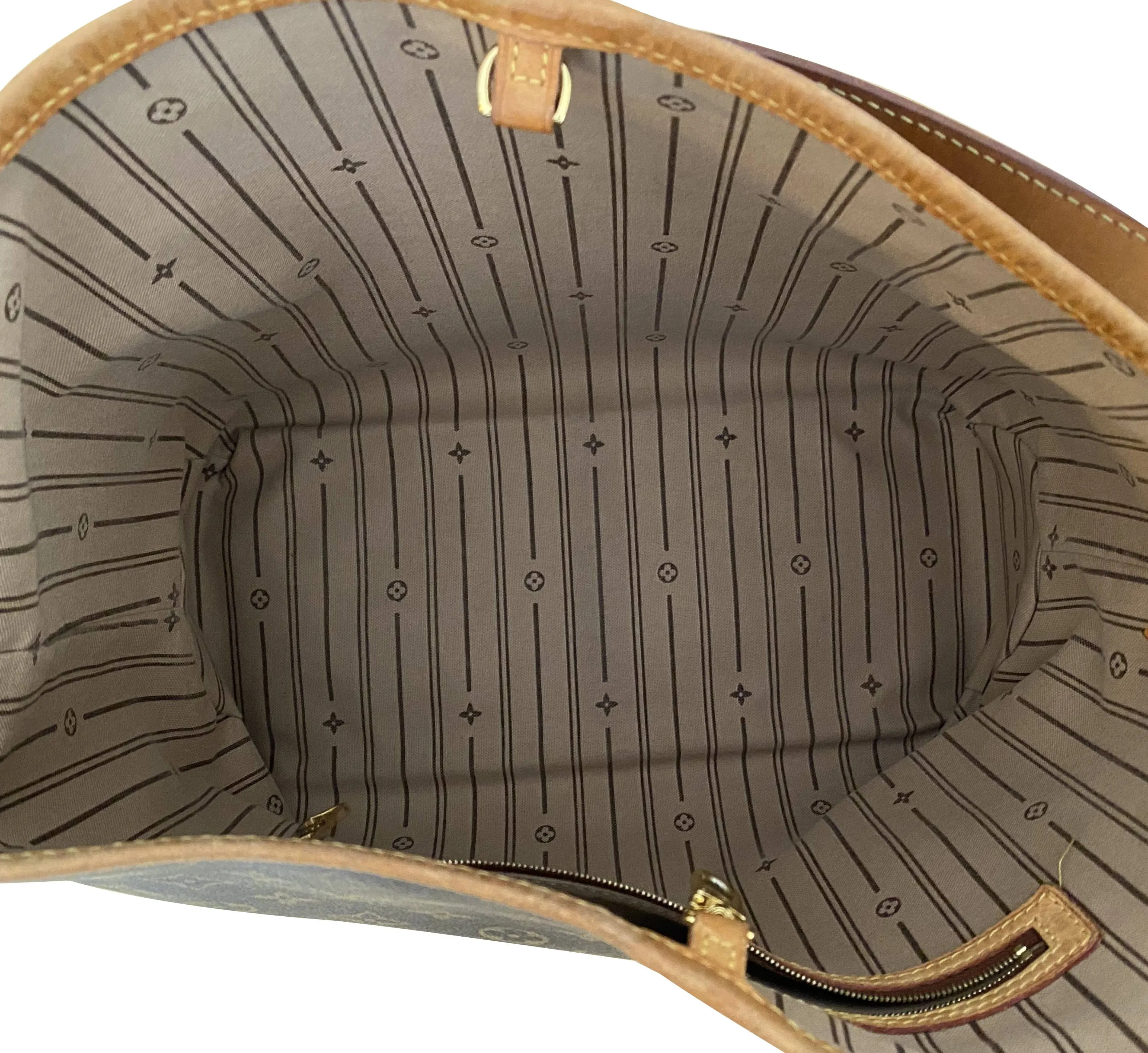 LOUIS VUITTON Delightful PM Monogram Canvas Shoulder Hobo Bag Brown