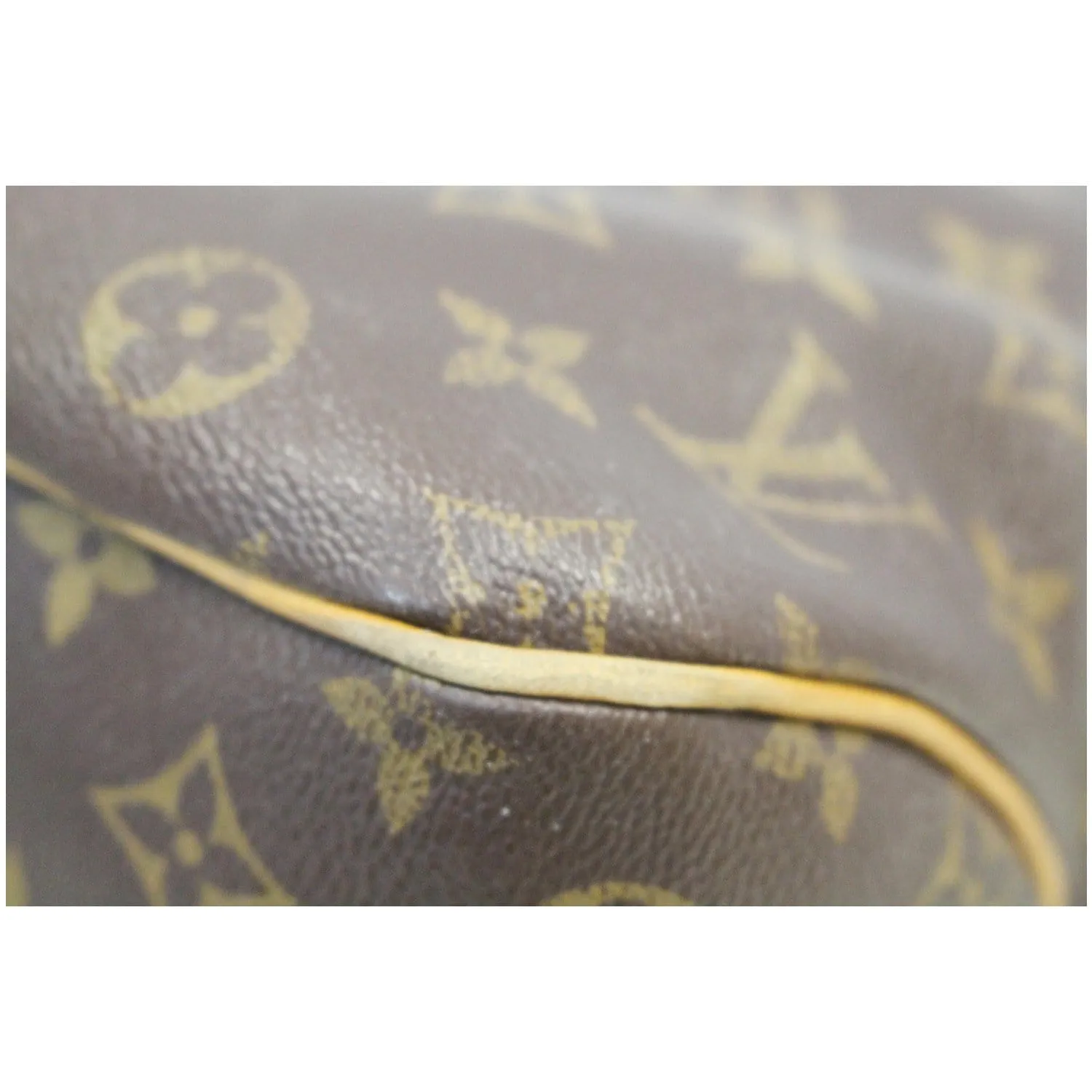 LOUIS VUITTON Delightful PM Monogram Canvas Shoulder Hobo Bag Brown