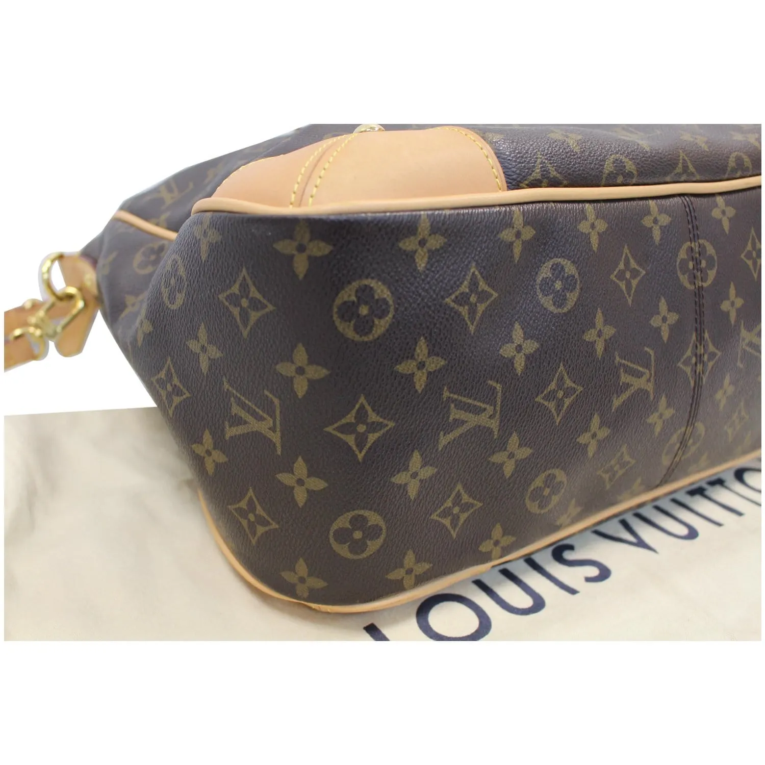 LOUIS VUITTON Estrela MM Monogram Canvas Shoulder Bag Brown