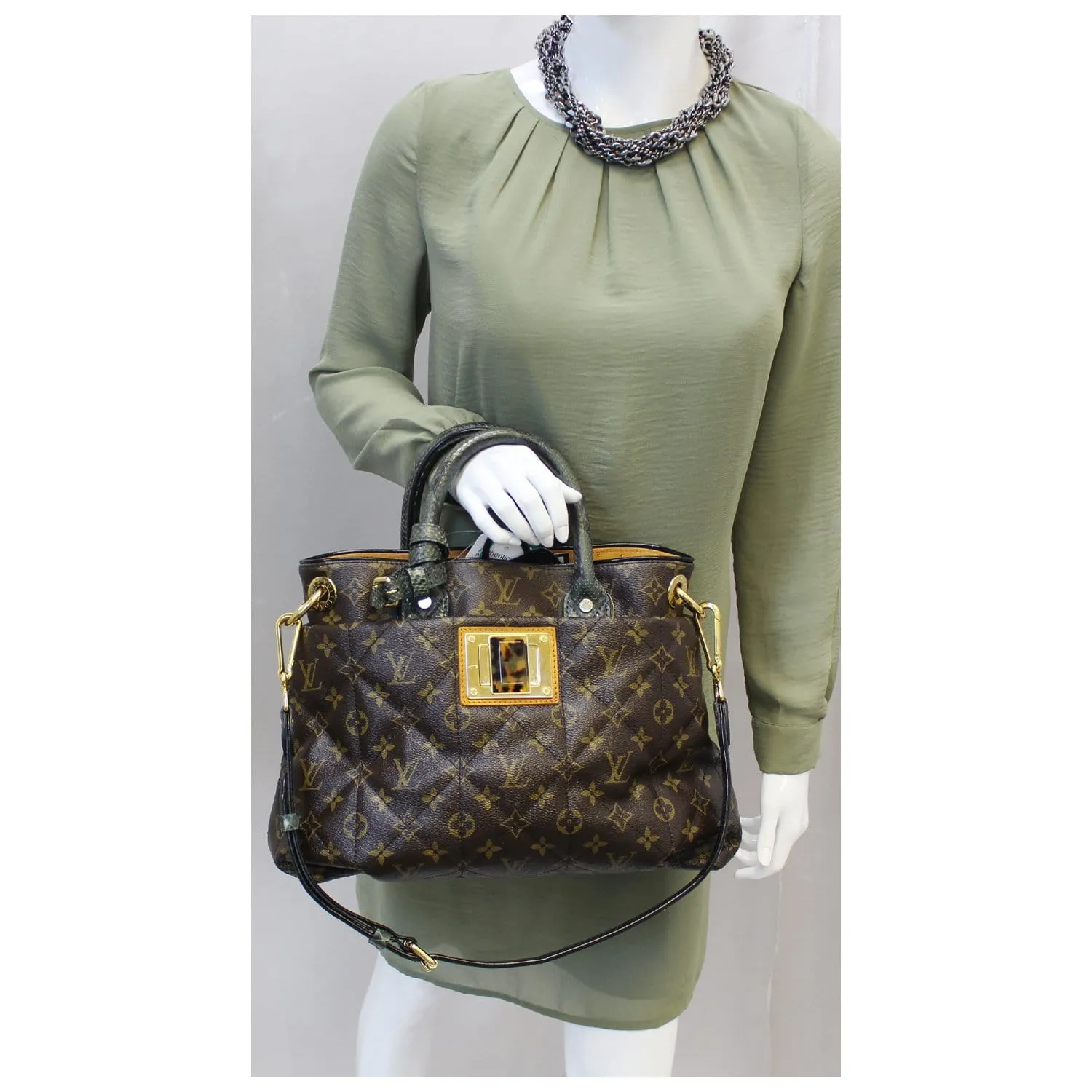 LOUIS VUITTON Etoile Exotique MM Monogram Tote Shoulder Bag