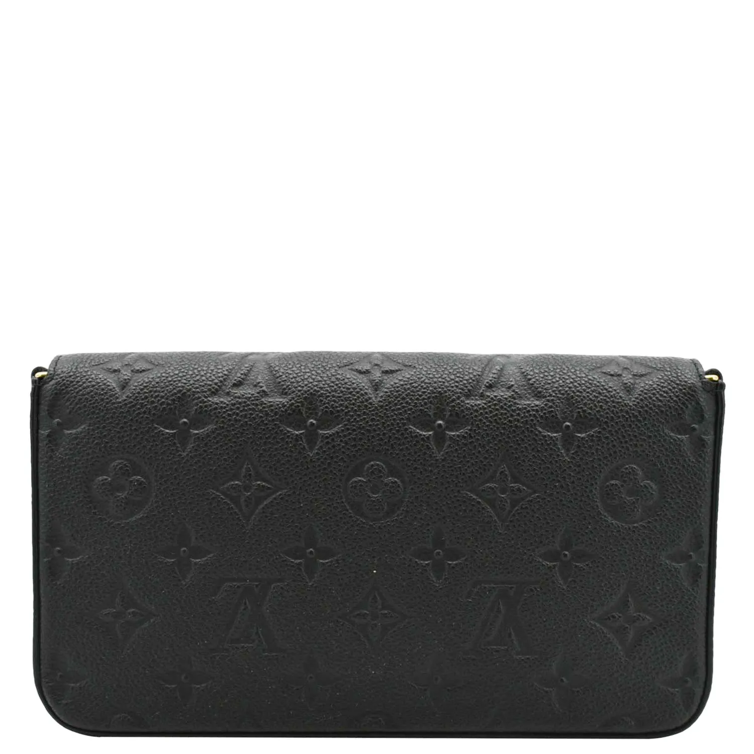 LOUIS VUITTON Felicie Monogram Empreinte Pochette Shoulder Bag Black
